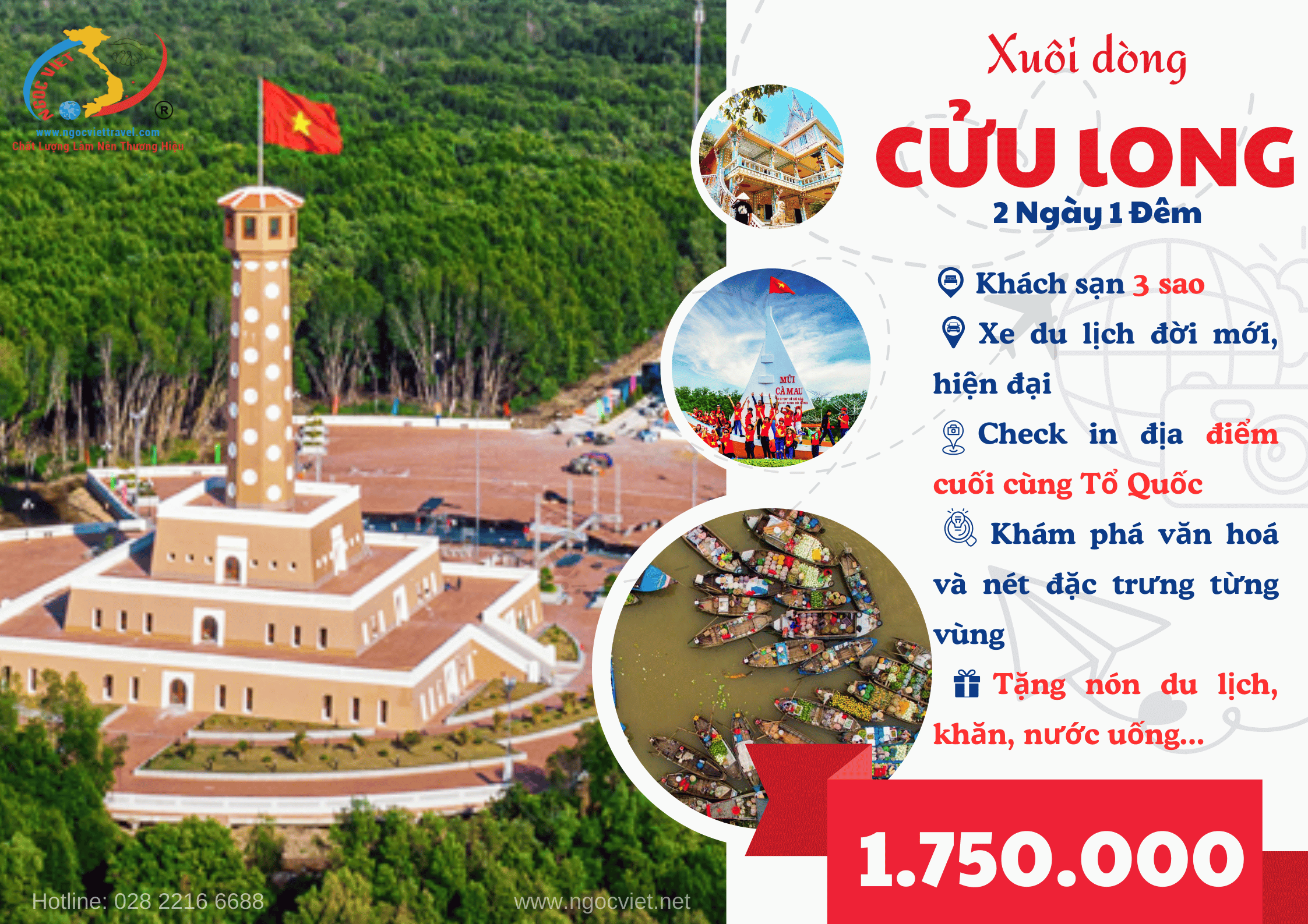 TOUR CẦN THƠ - SÓC TRĂNG - BẠC LIÊU - CÀ MAU 2 NGÀY 1 ĐÊM